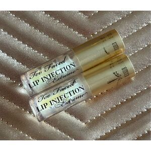TOO FACED - NEW Set of 2 Travel Size Lip Injection Extreme Lip Plumpers/Original
